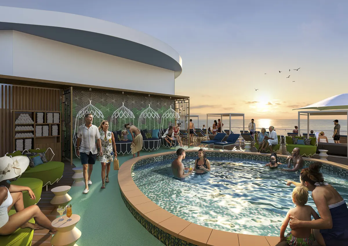 Suite Sun Deck render on Icon of the Seas