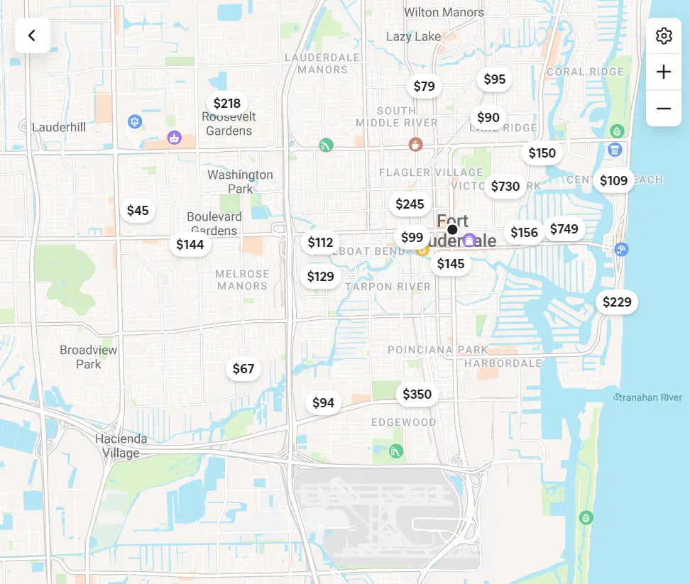 Airbnb map