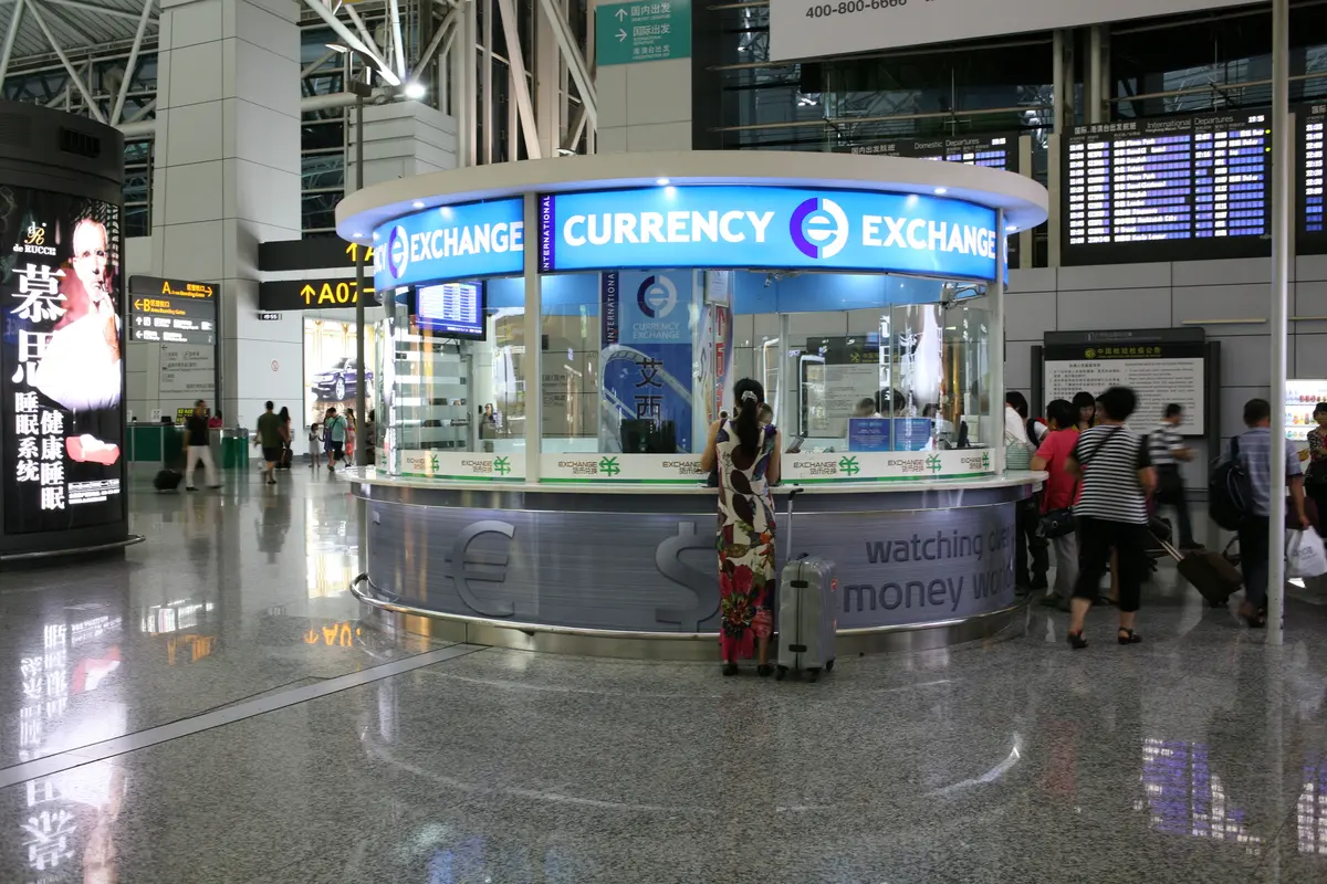 Currency exchange windows