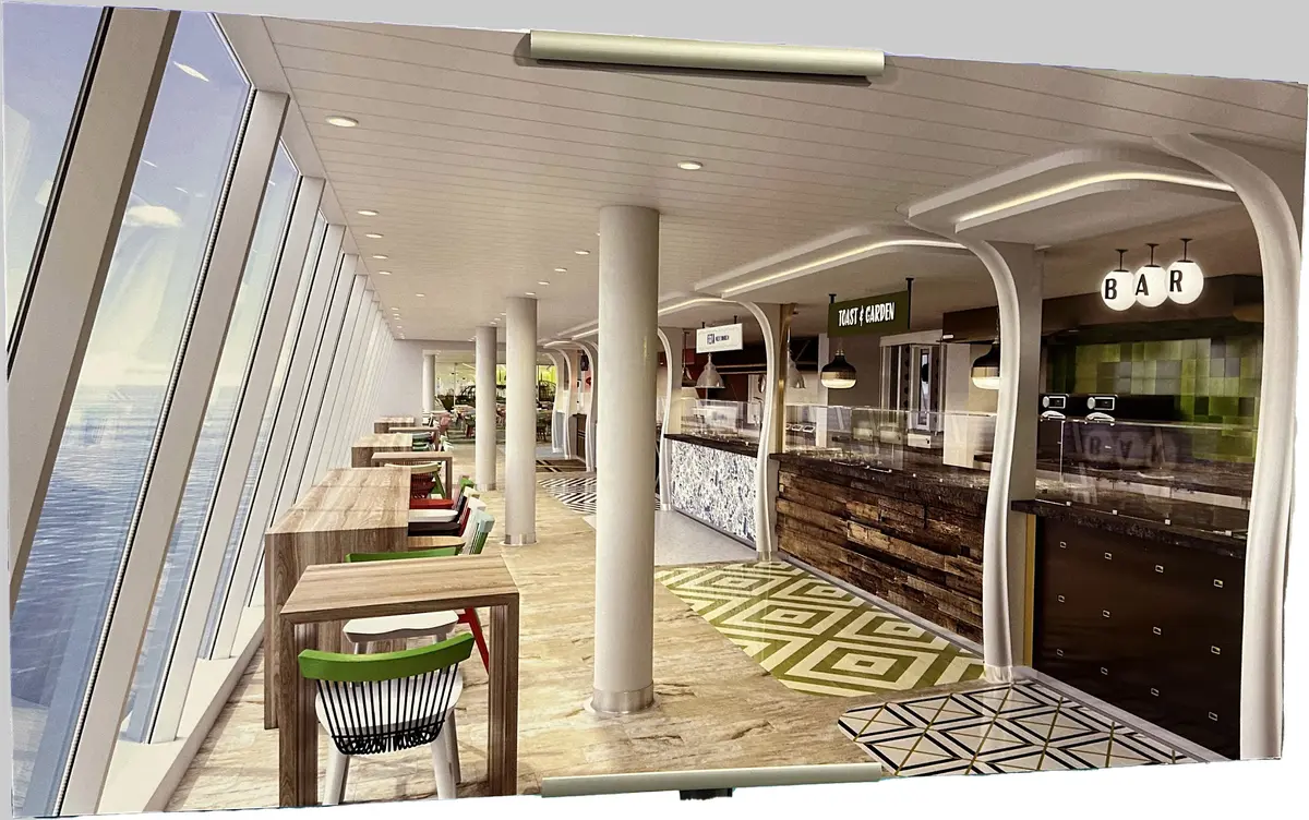 Concept art for Food Hall