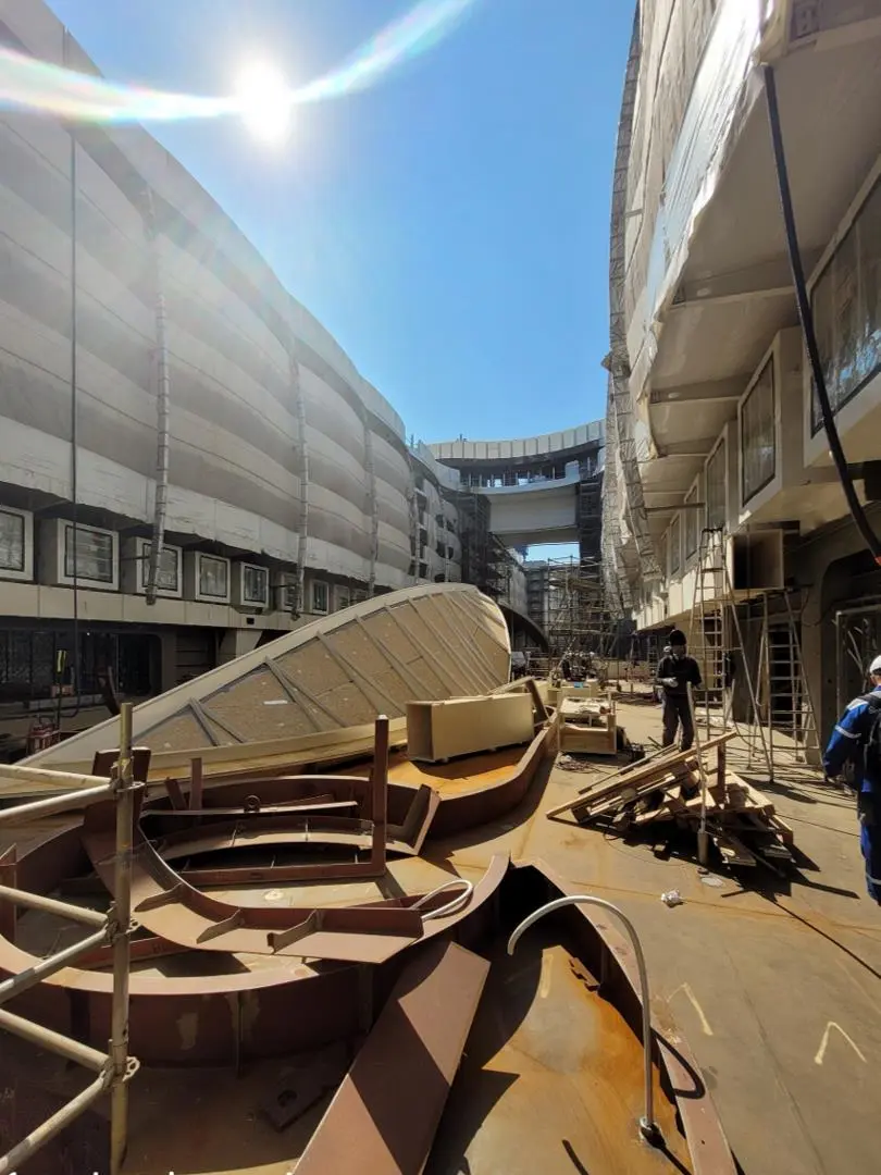 Central park Utopia of the Seas construction