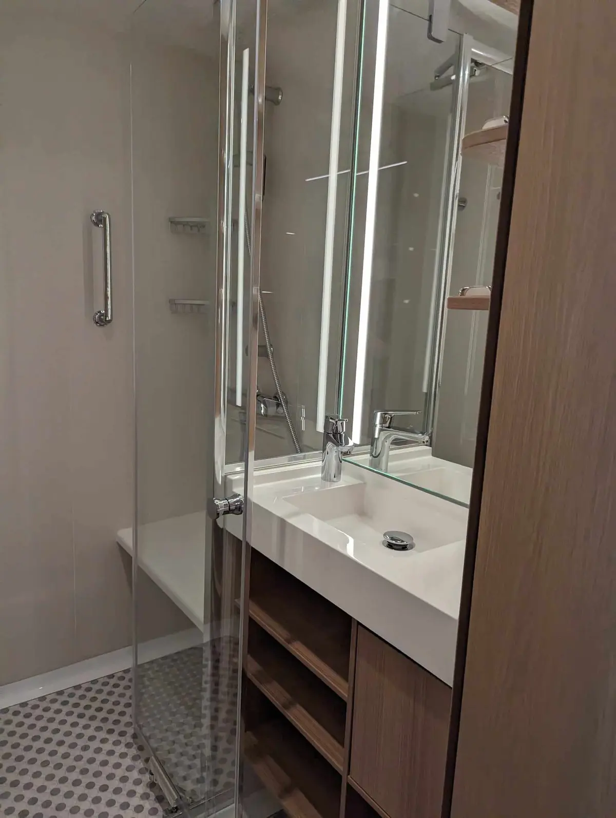 Bathroom construction on Icon of the Seas