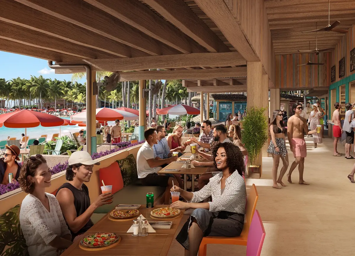 Hideaway Beach Club render