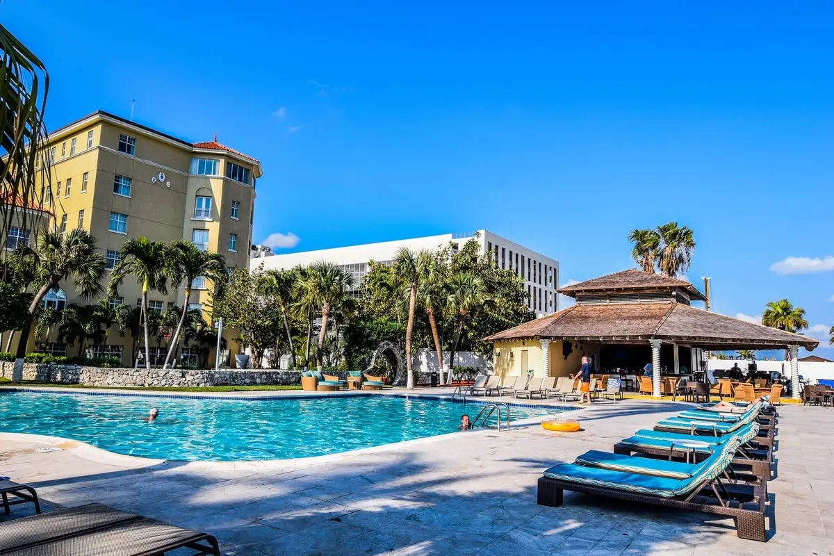 British Colonial hilton resort pool
