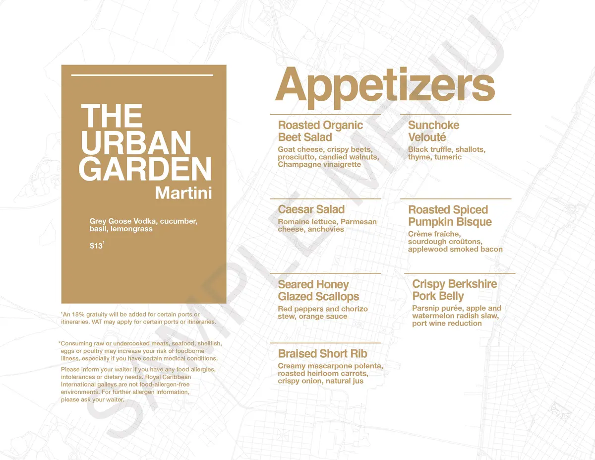 150 Central Park menu