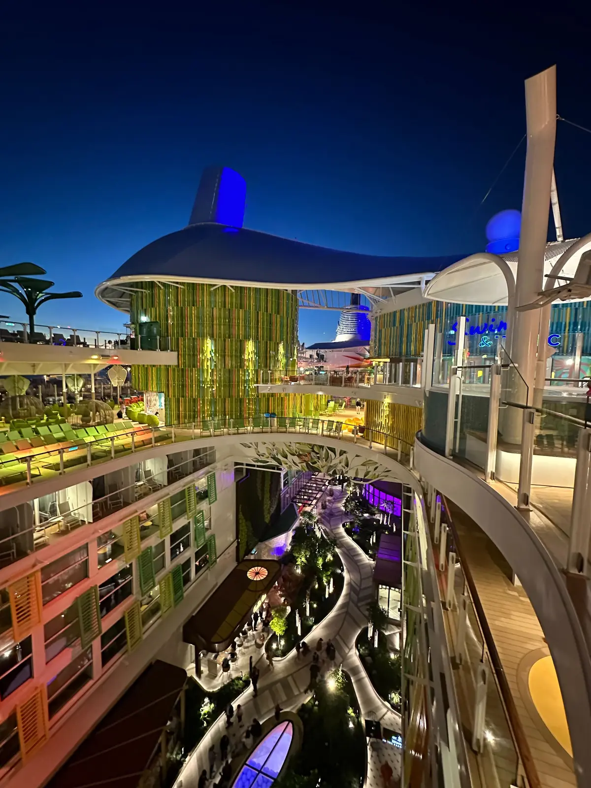 Chill Island at night