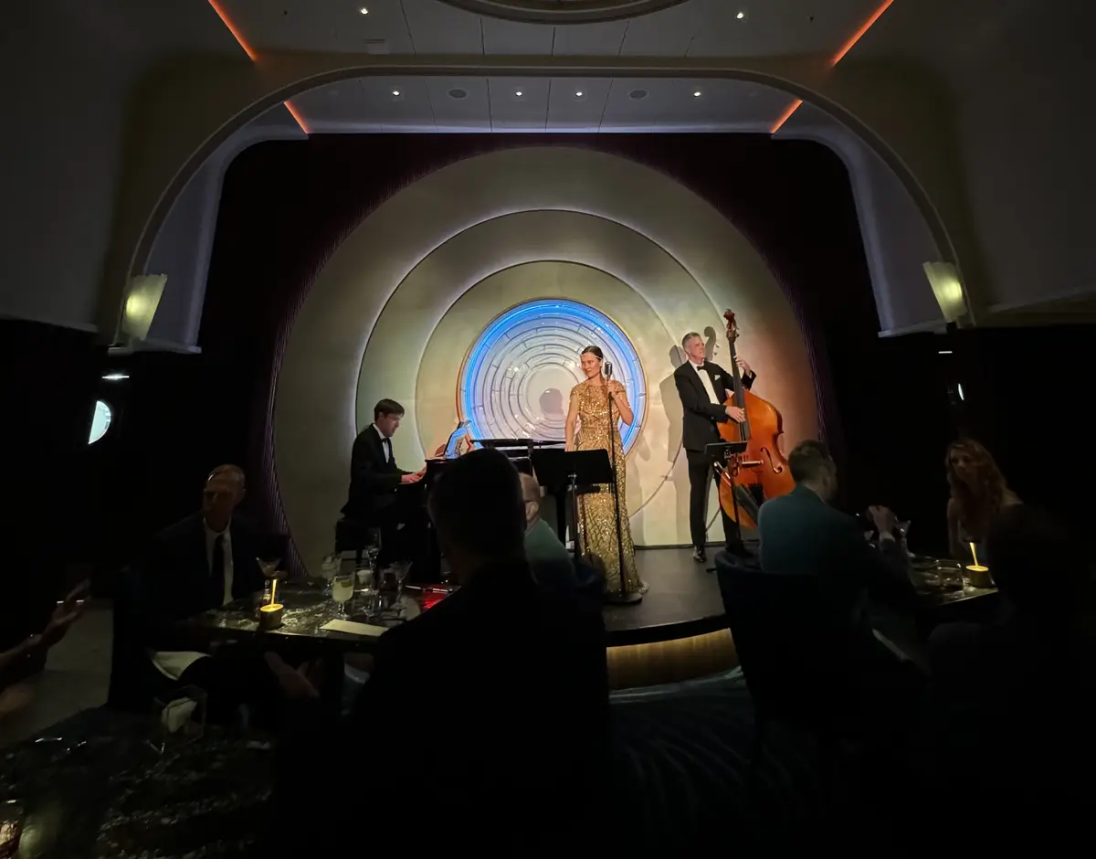 Icon of the Seas Empire Supper Club trio