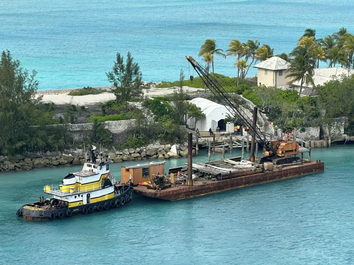 Equipment arriving at Royal Beach Club