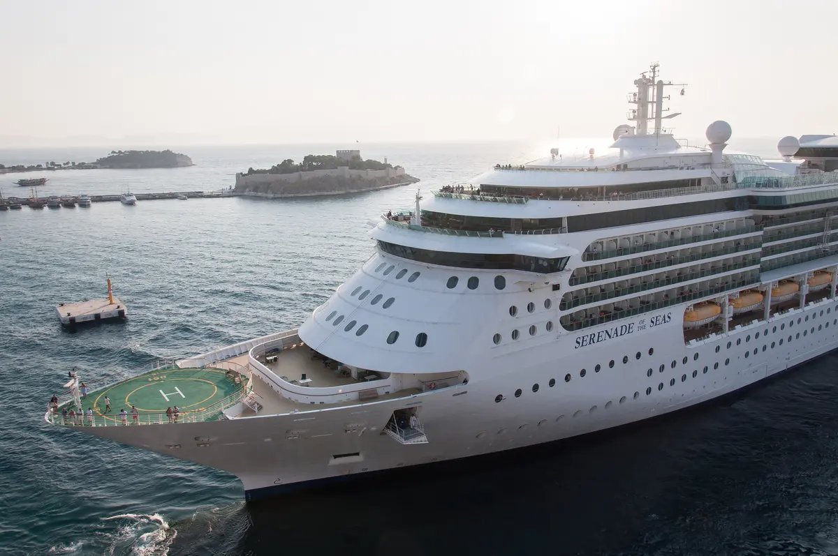 Aerial view of Serenade of the Seas