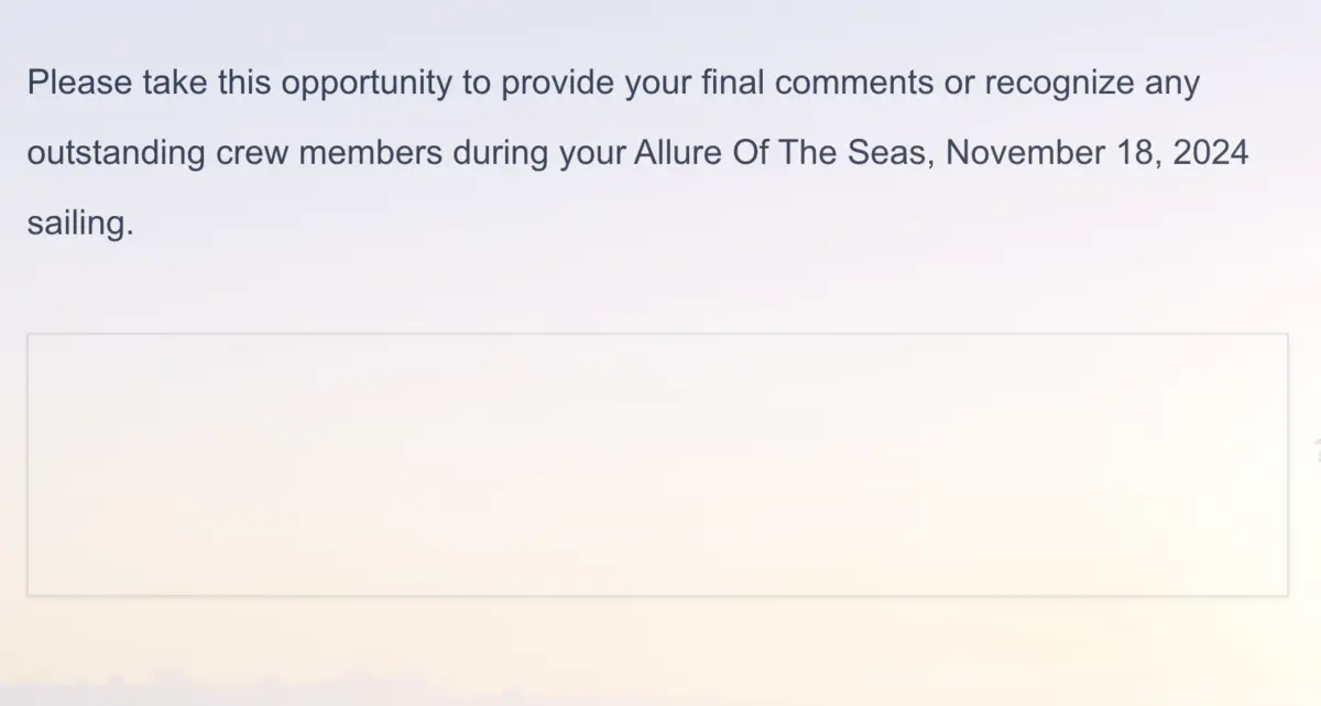 Post-Cruise-Survey-Allure-2 Post-Cruise-Survey-Allure-2
