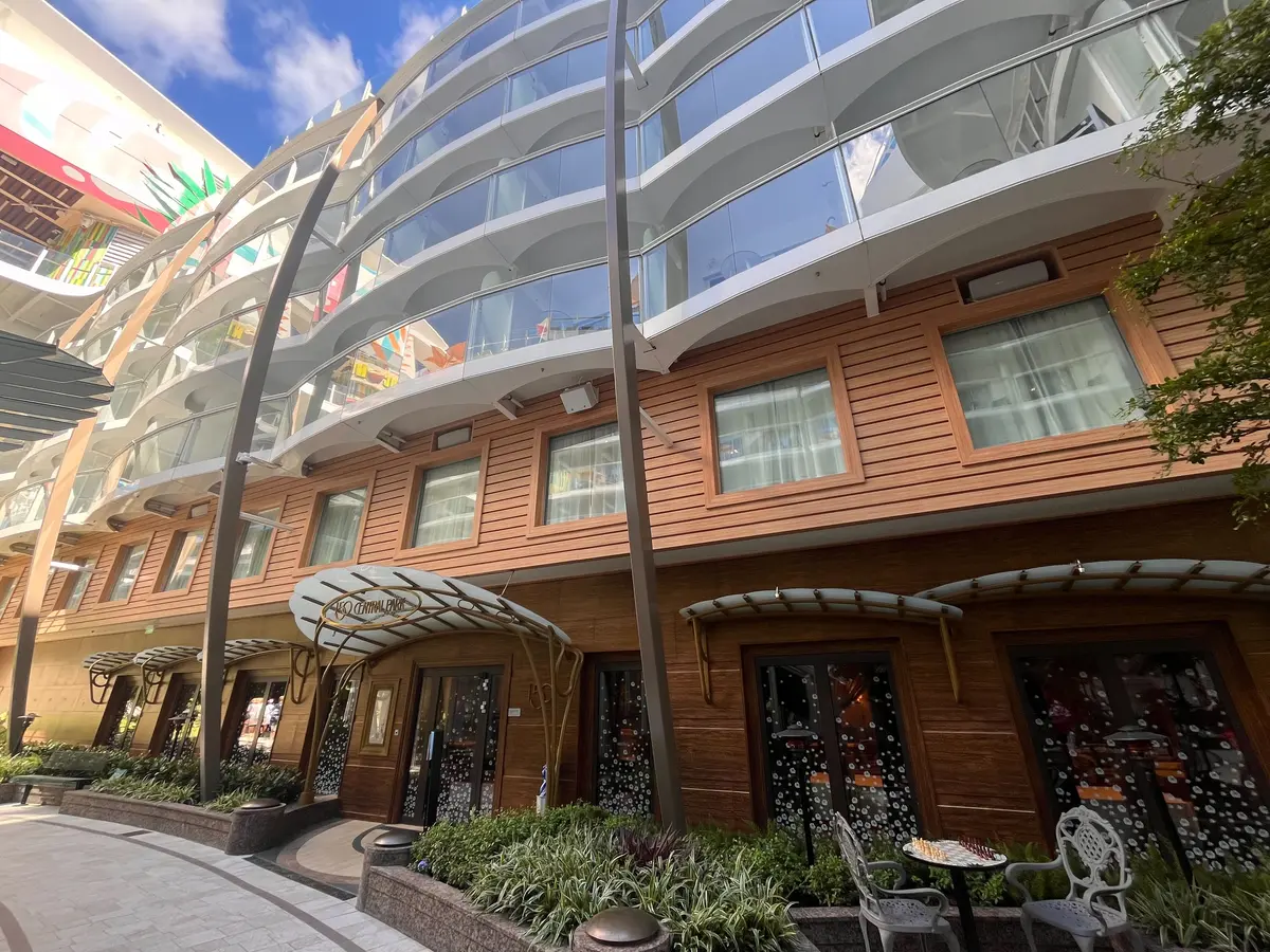 Utopia of the Seas cabins above 150 Central Park