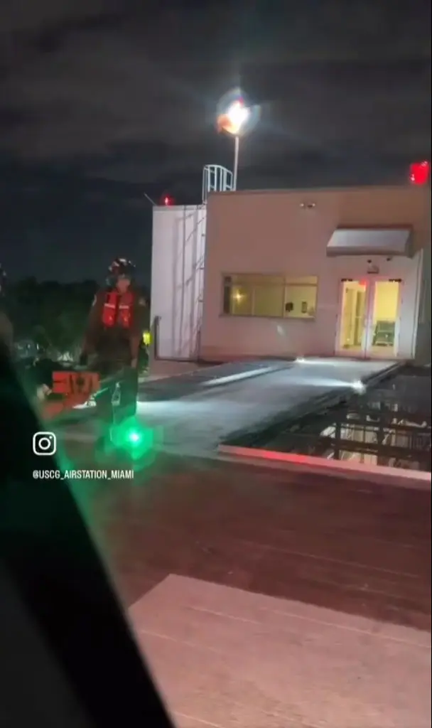 Patient taken to hospital