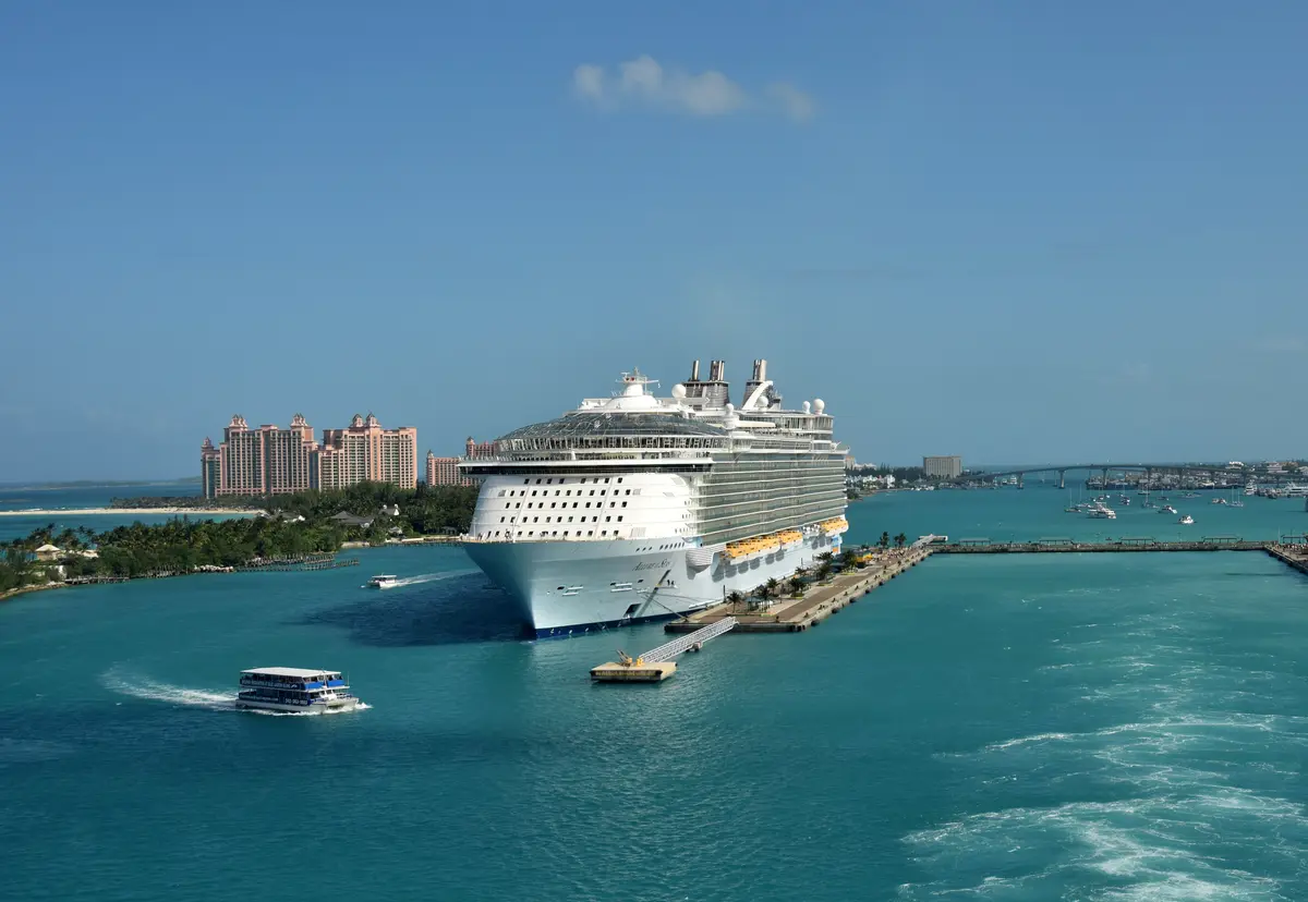 Allure docked in Nassau