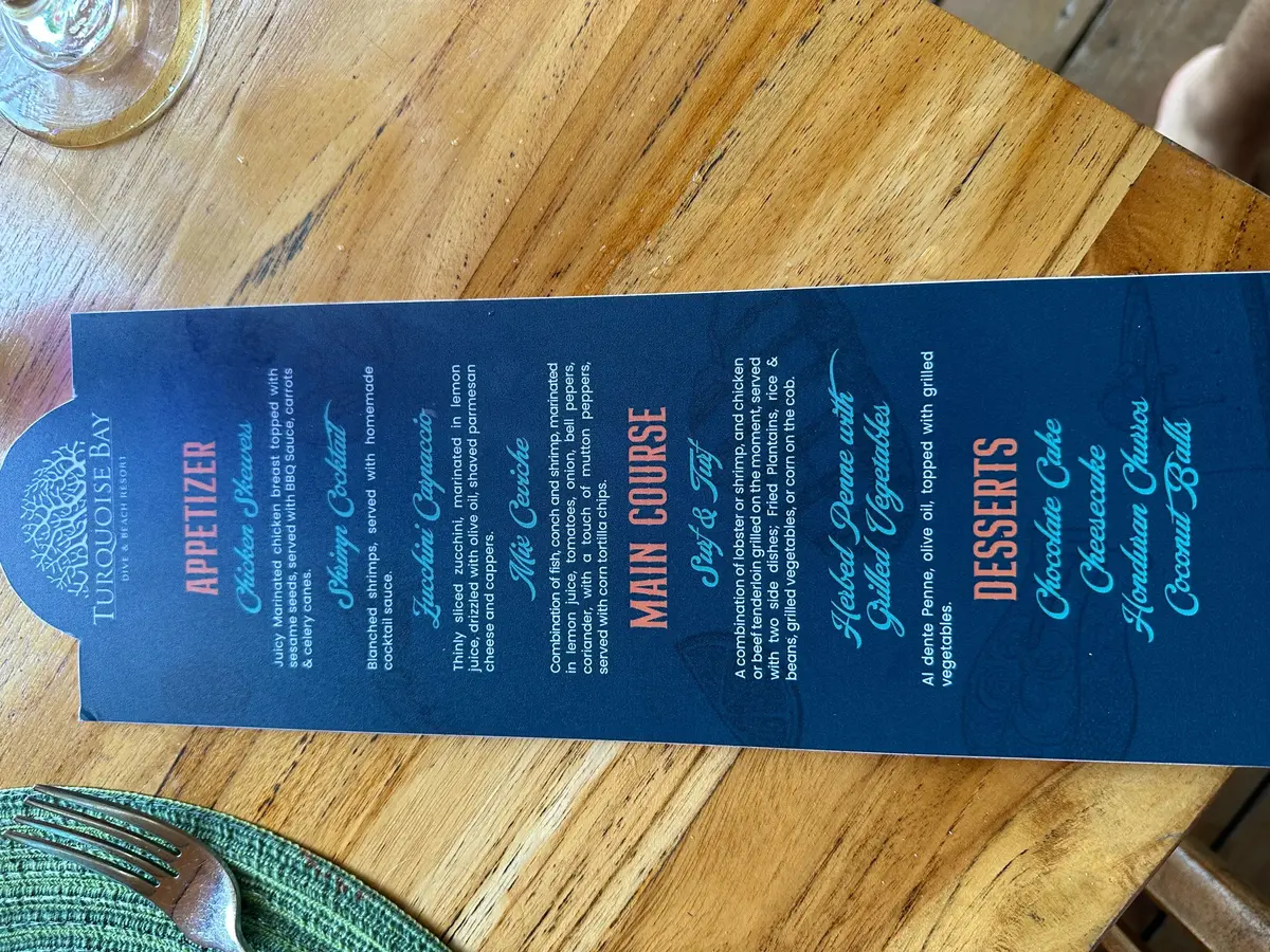 Food menu