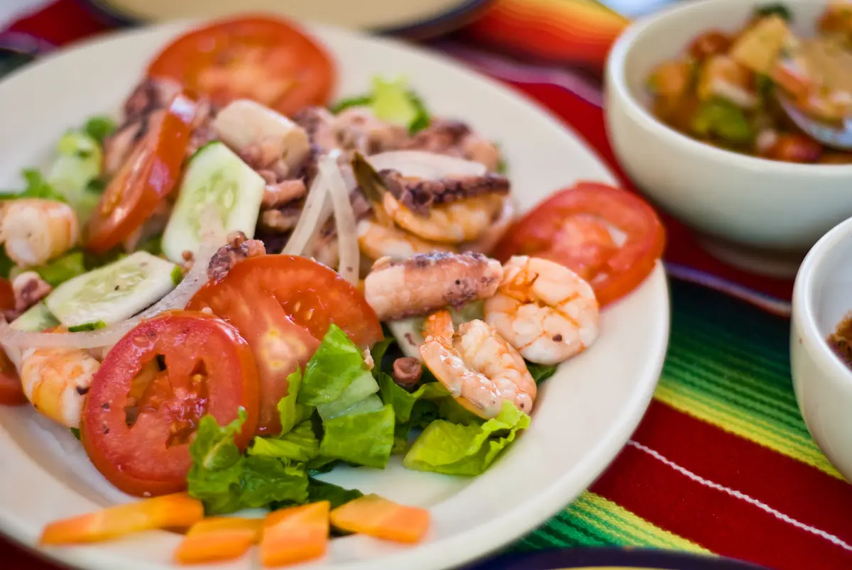 Mexican seafood salad