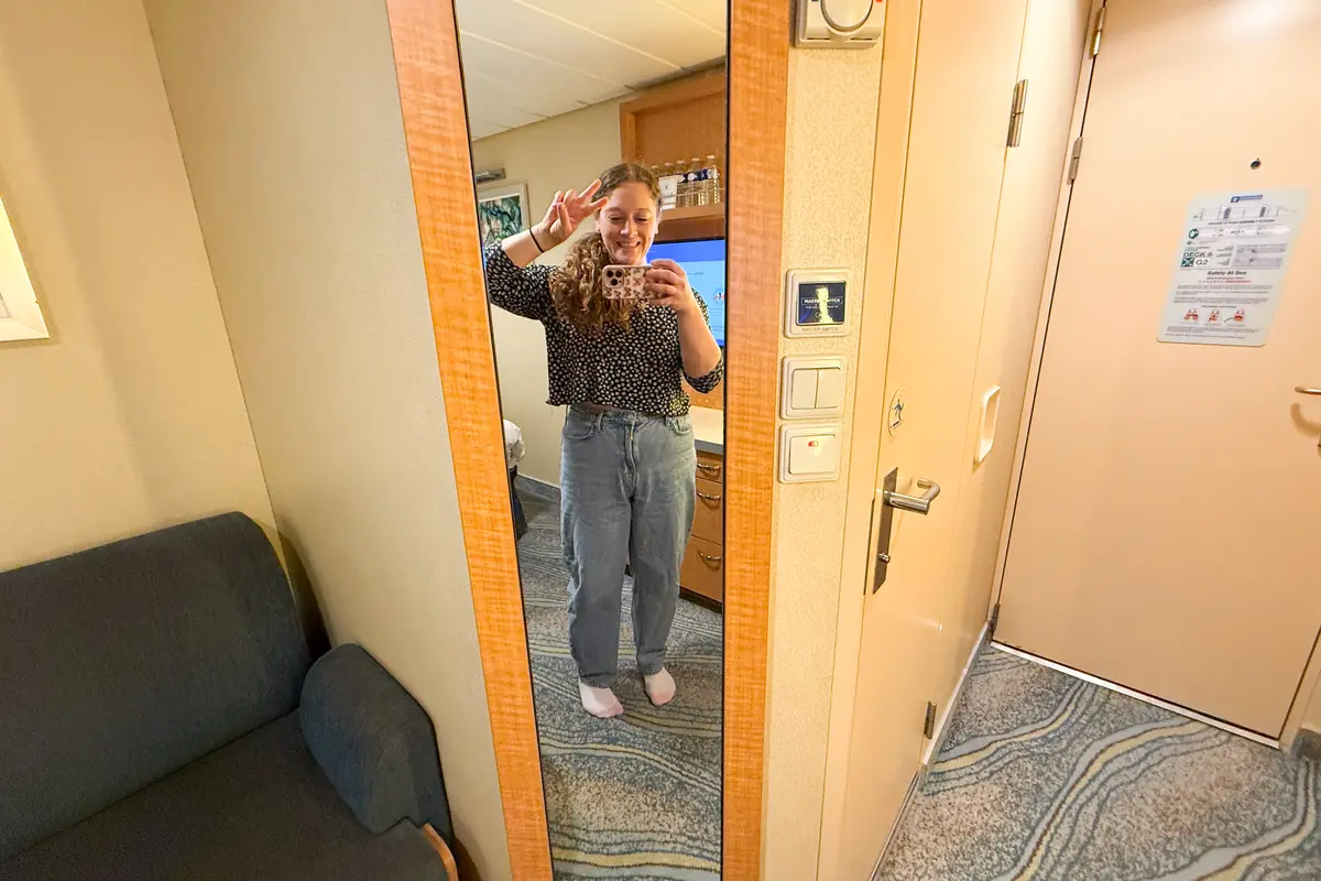 full-length mirror on Allure of the Seas