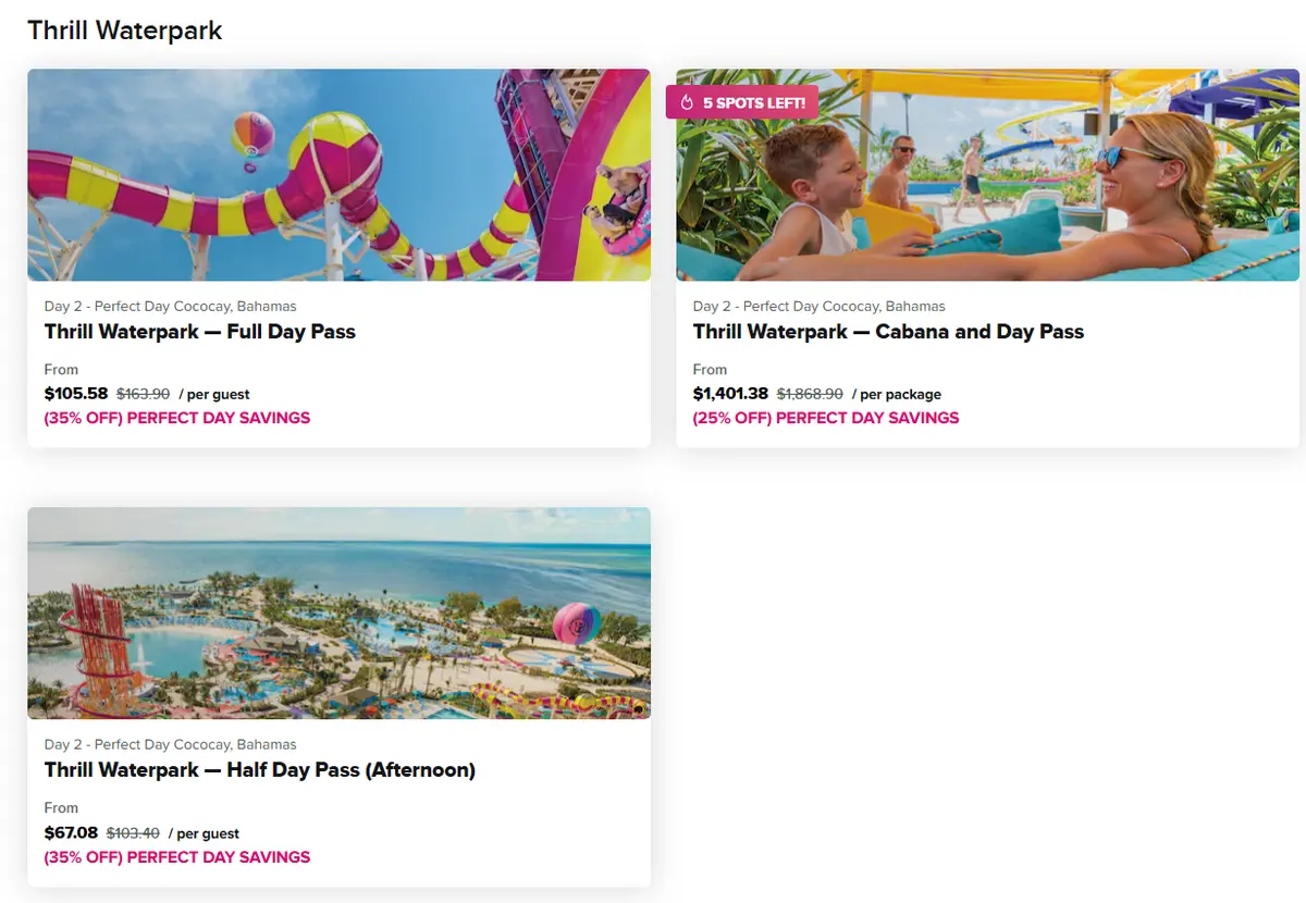 Half day waterpark pass