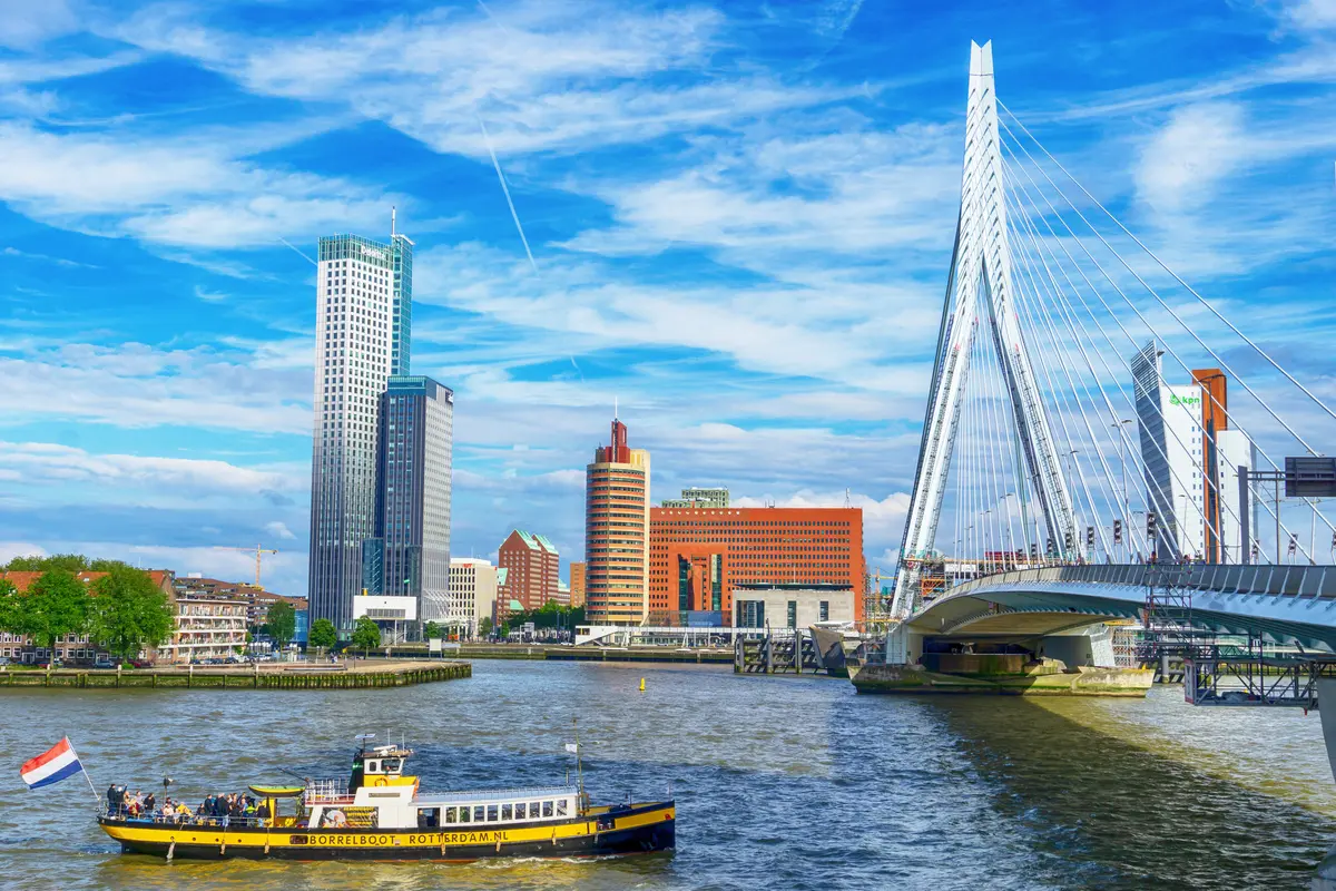 Panoramic view of Rotterdam