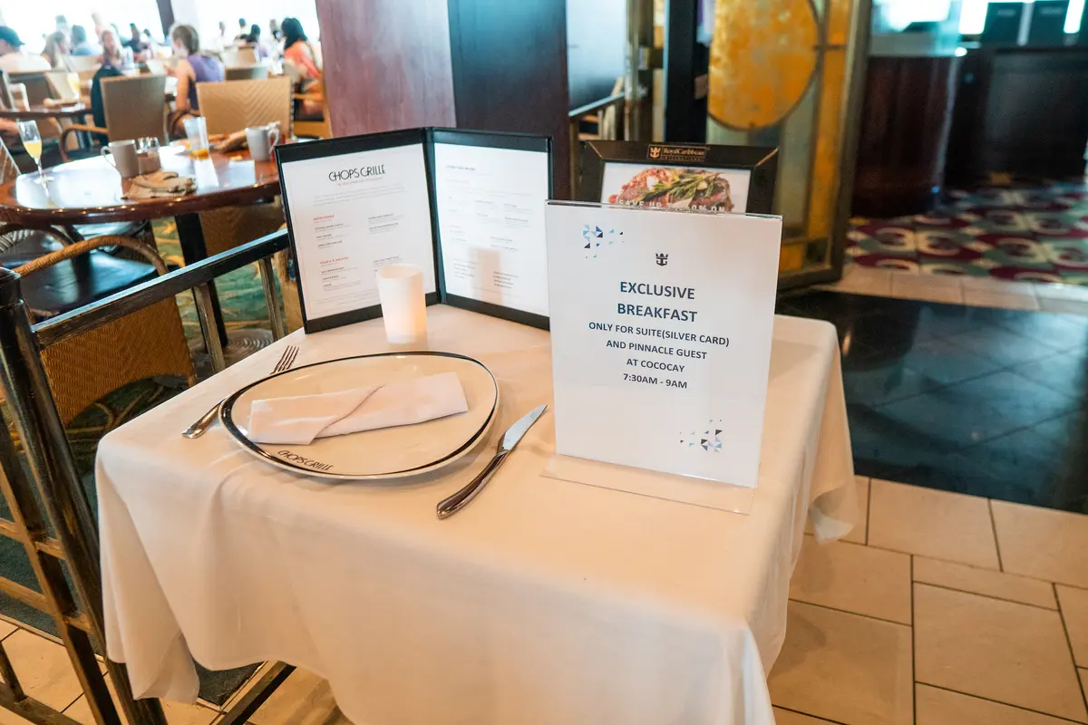 Chops suite breakfast