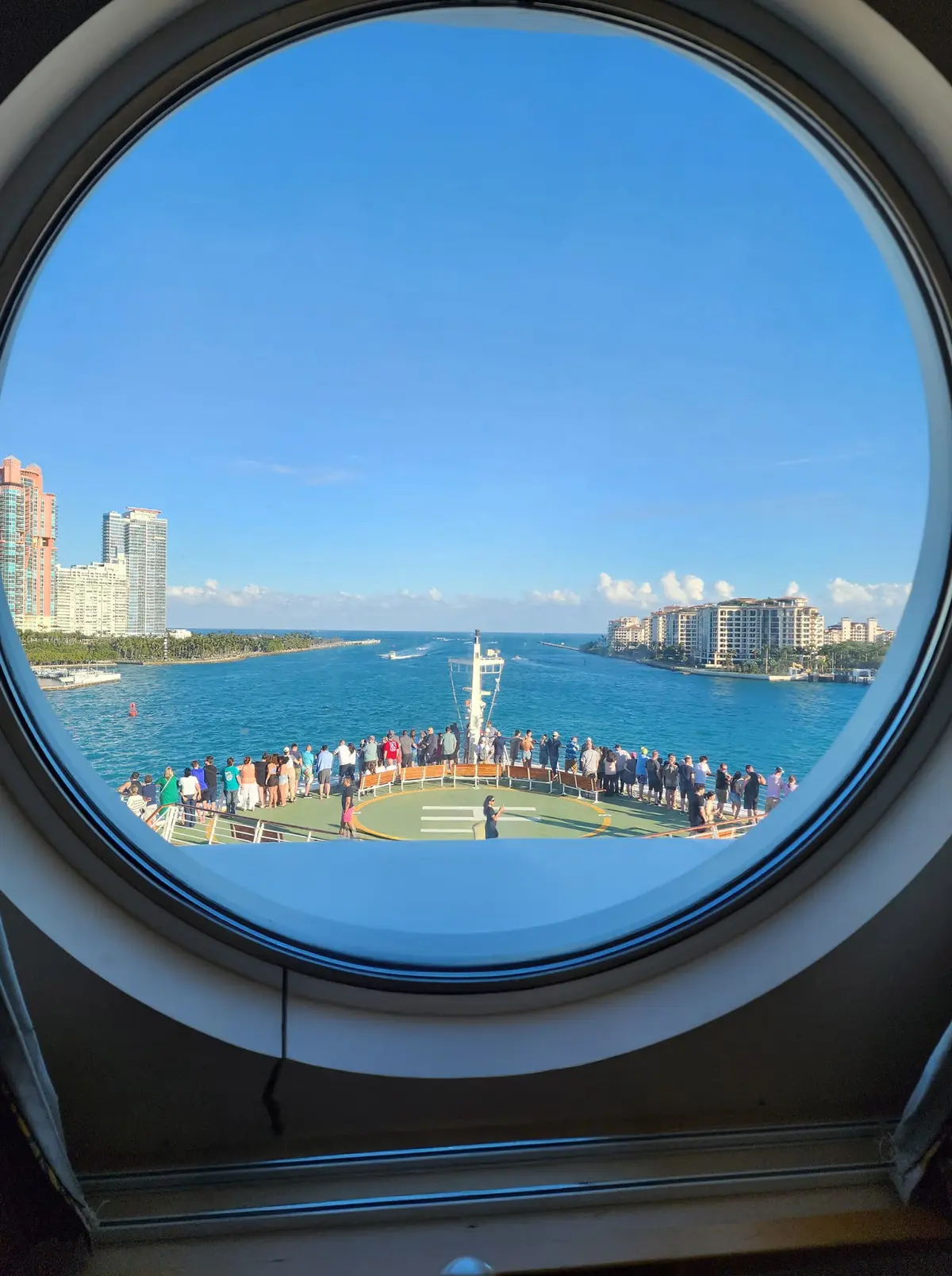 View from Ultra spacious cabin
