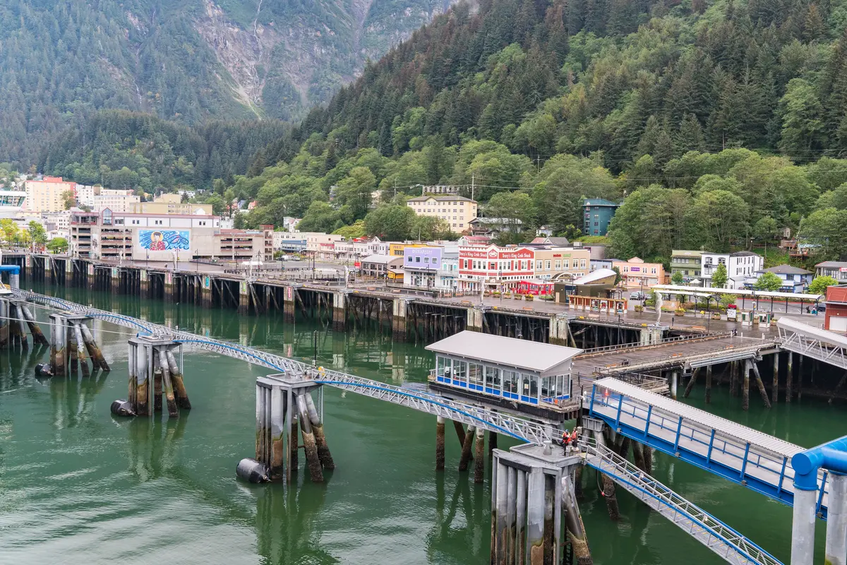 Juneau, Alaska from the cruise ship terminal