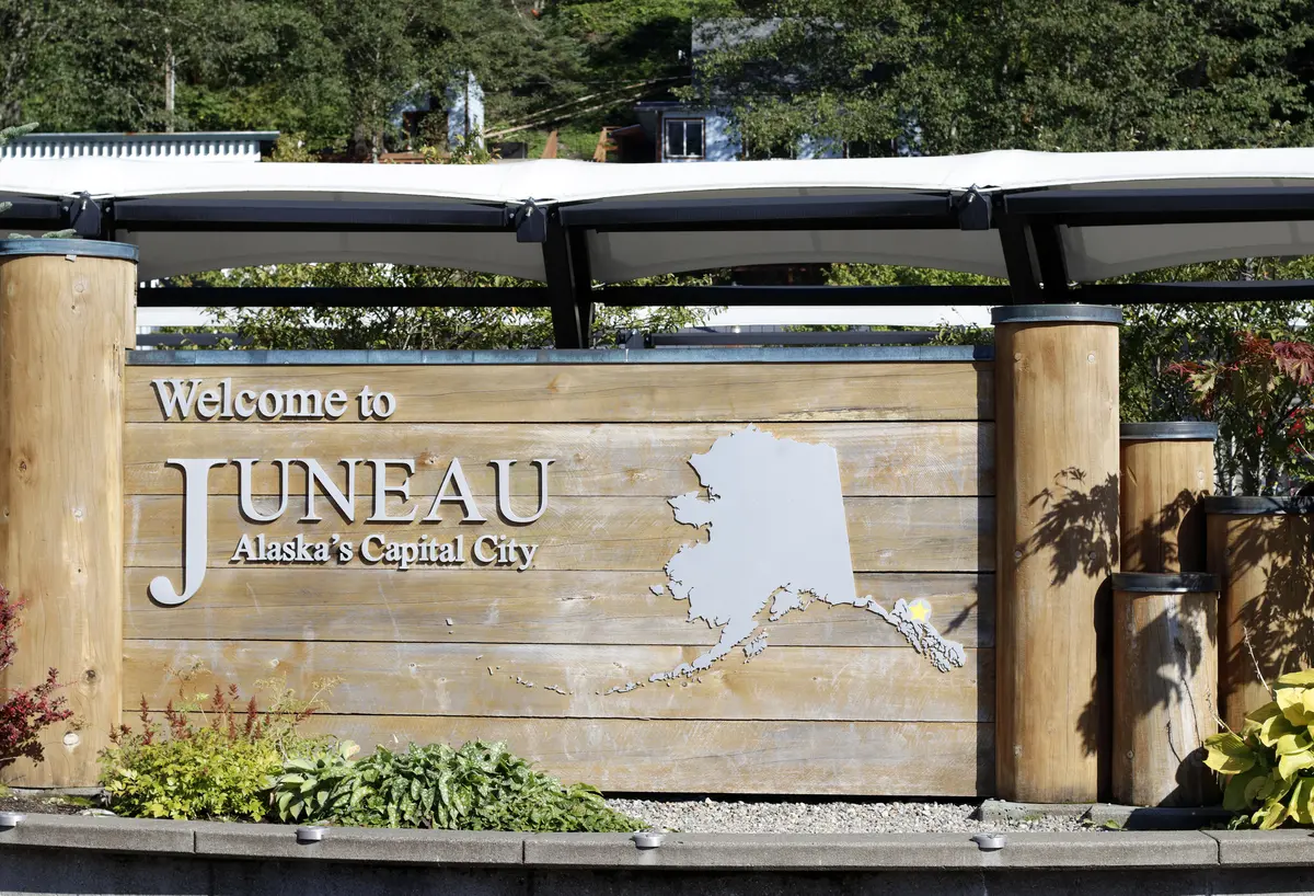 Welcome Sign to Juneau Alaska