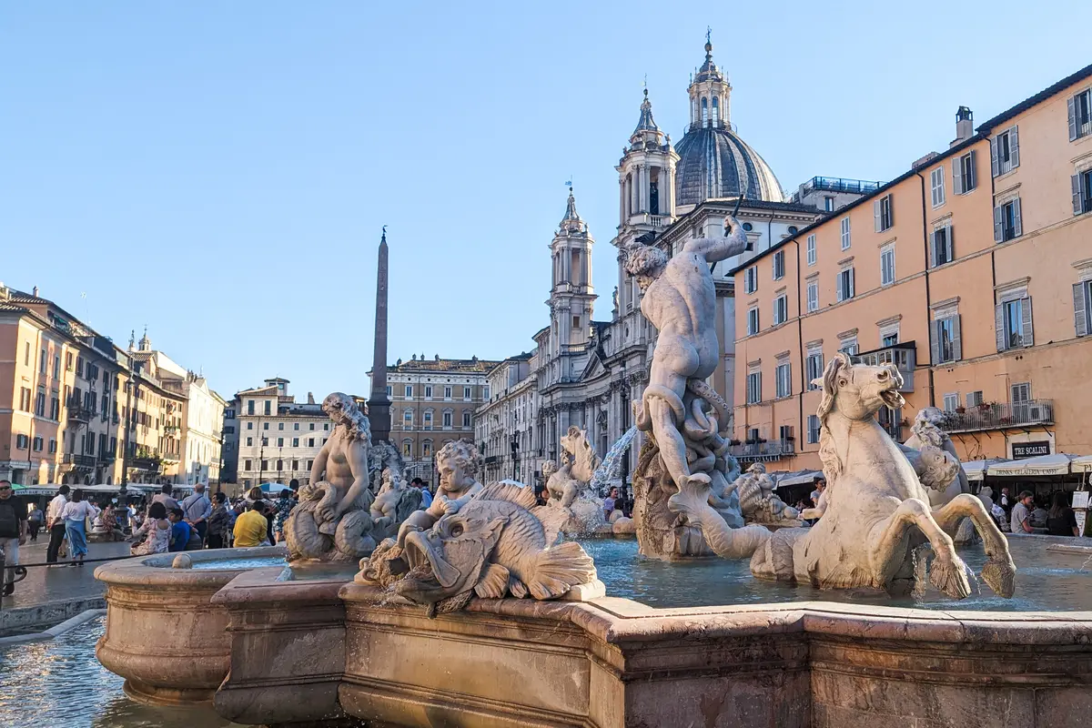 Piazza Navona in Rome Italy
