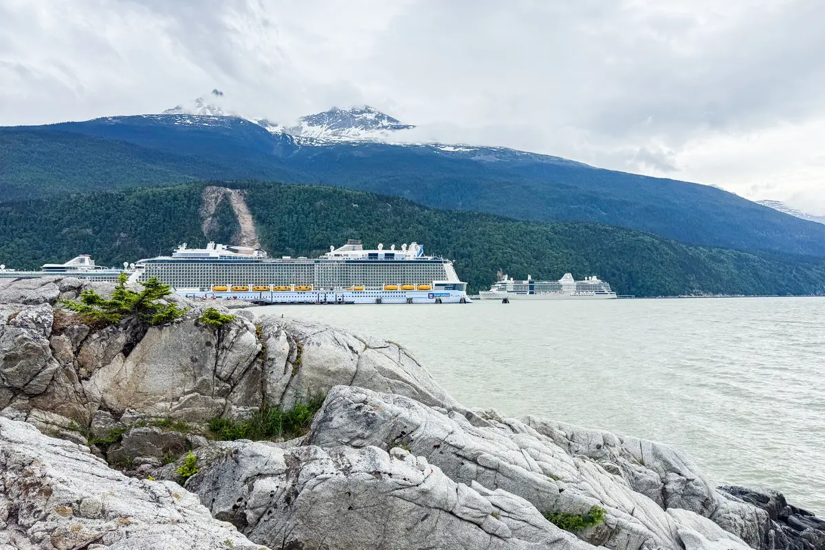 Anthem of the Seas docked in Skagway