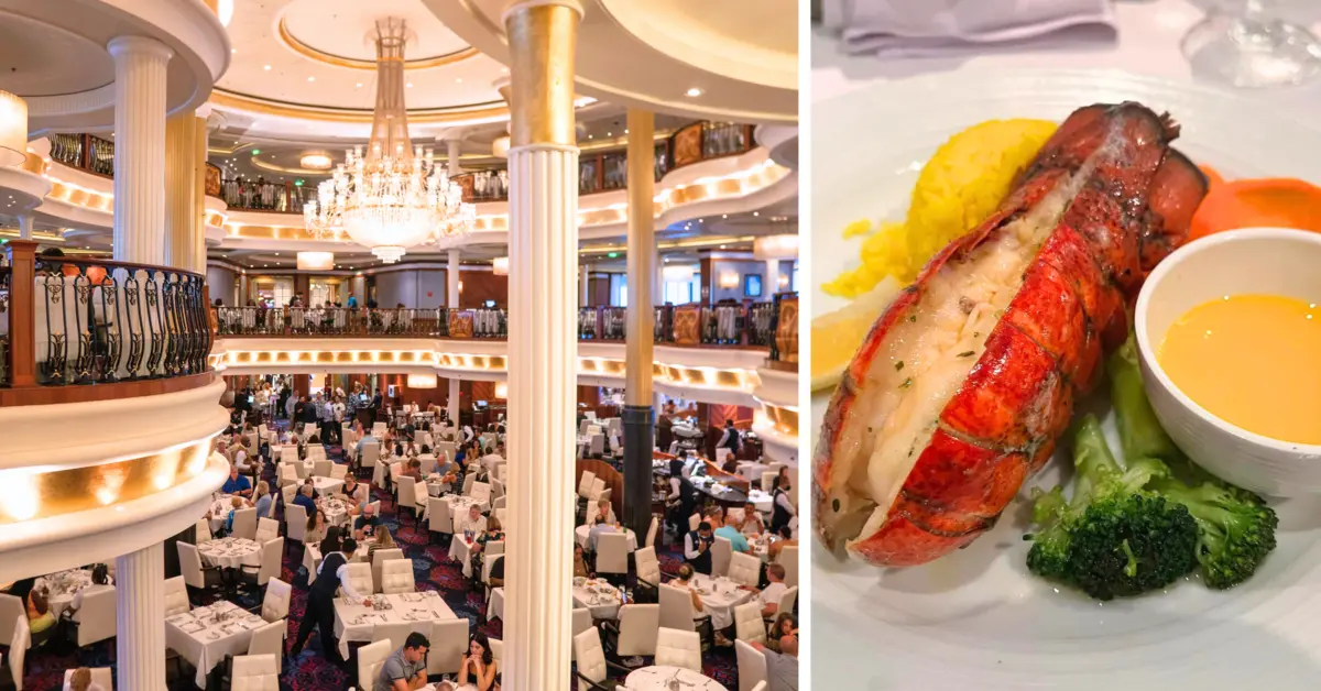 side by side image of MDR and lobster tail