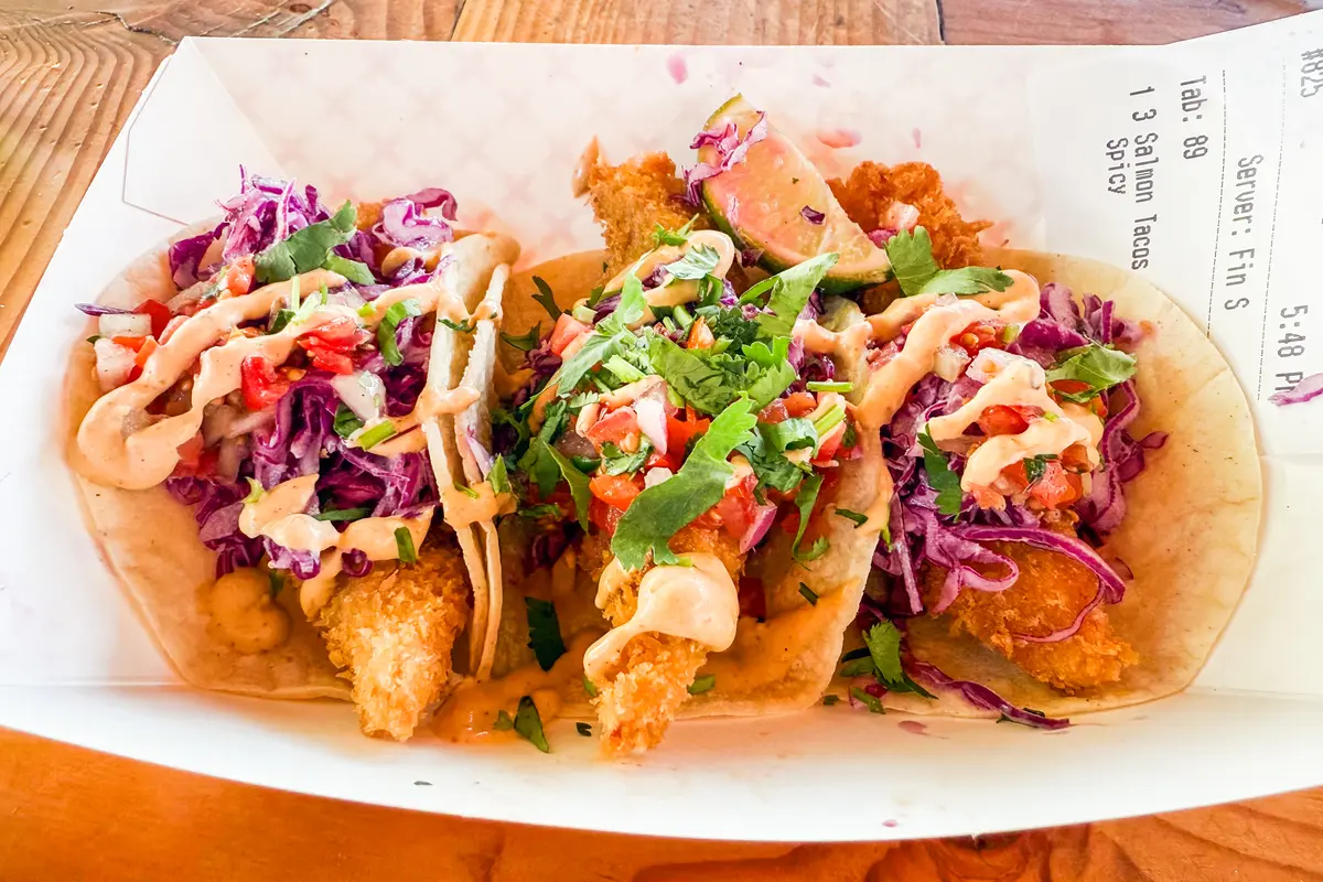 salmon tacos in Juneau
