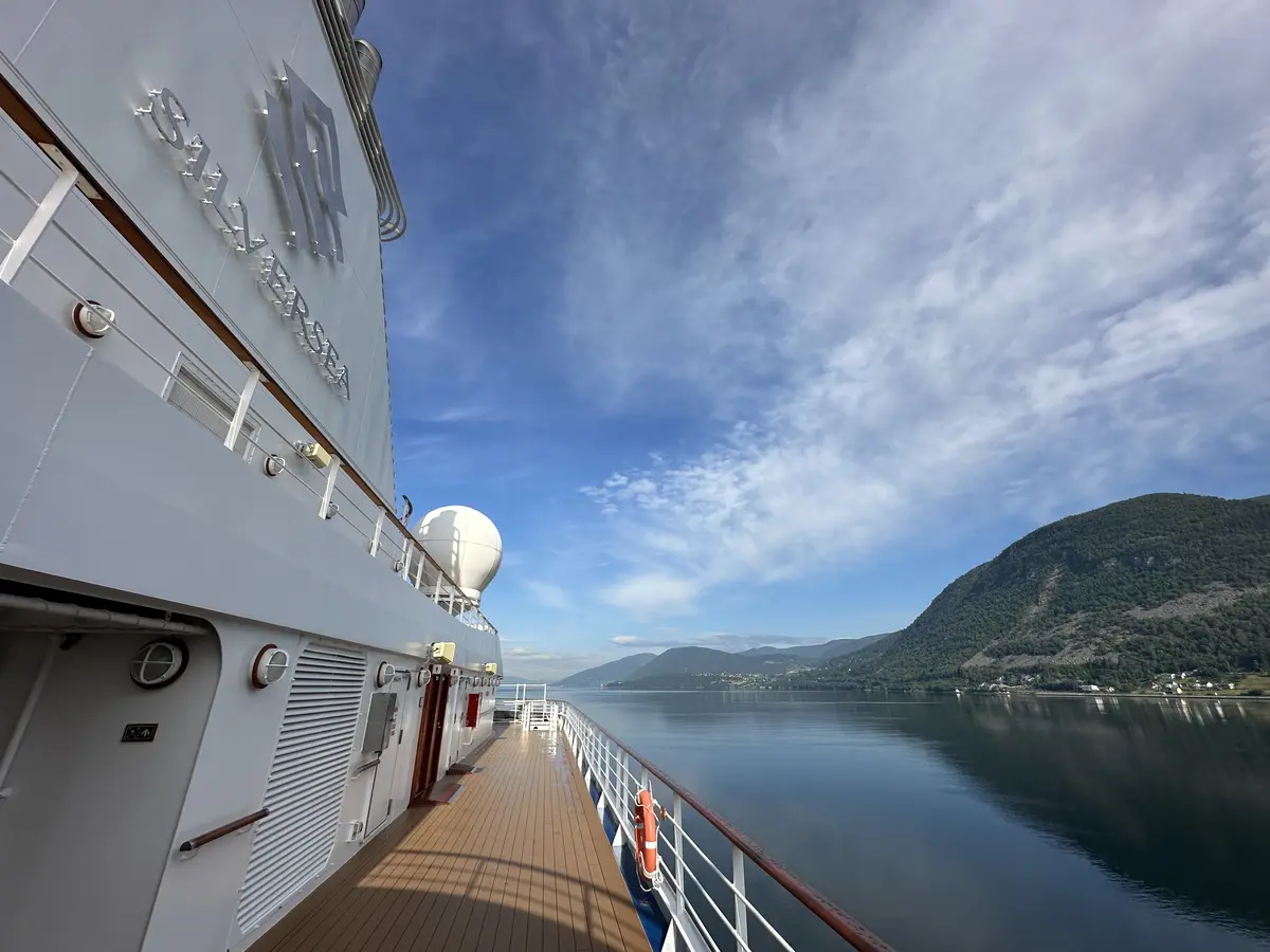 Top deck of Silver Dawn in Norway