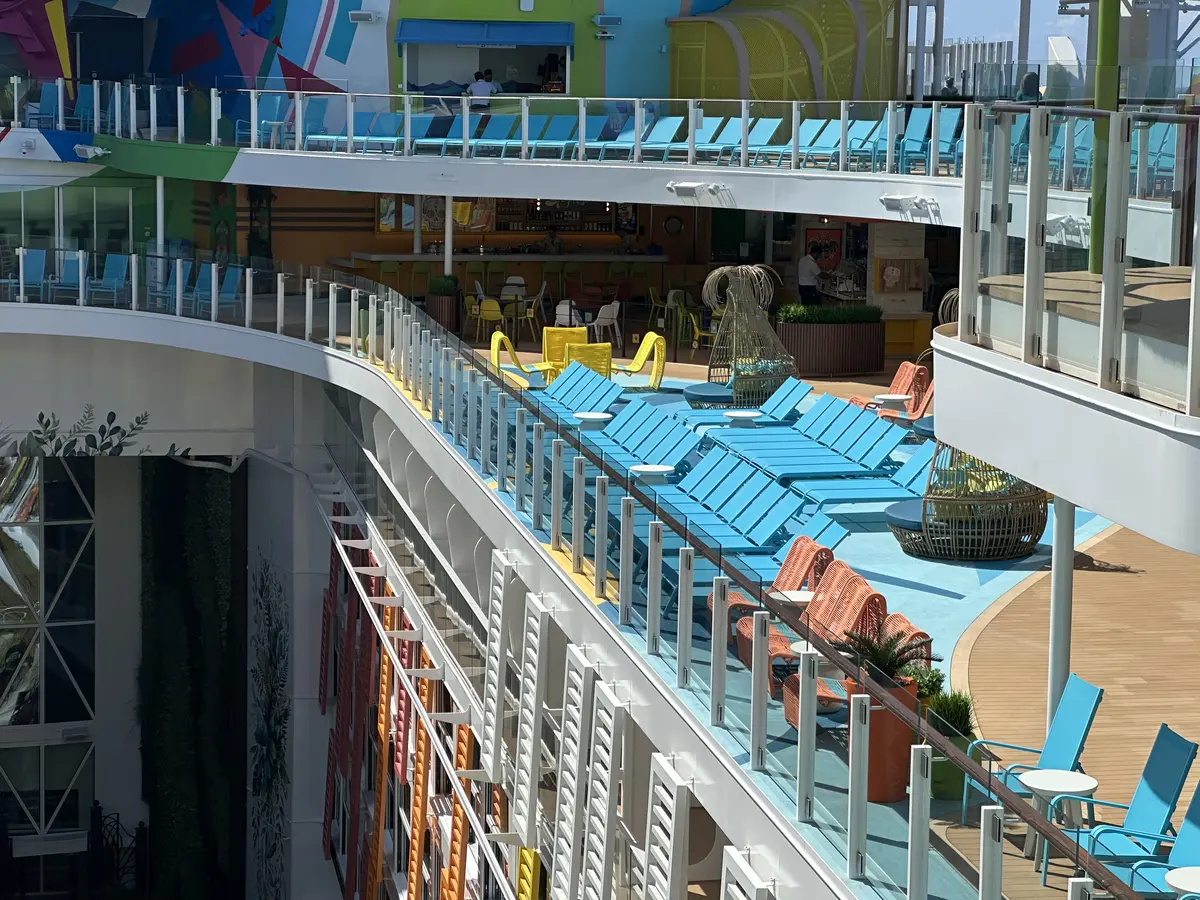 Pool deck chairs