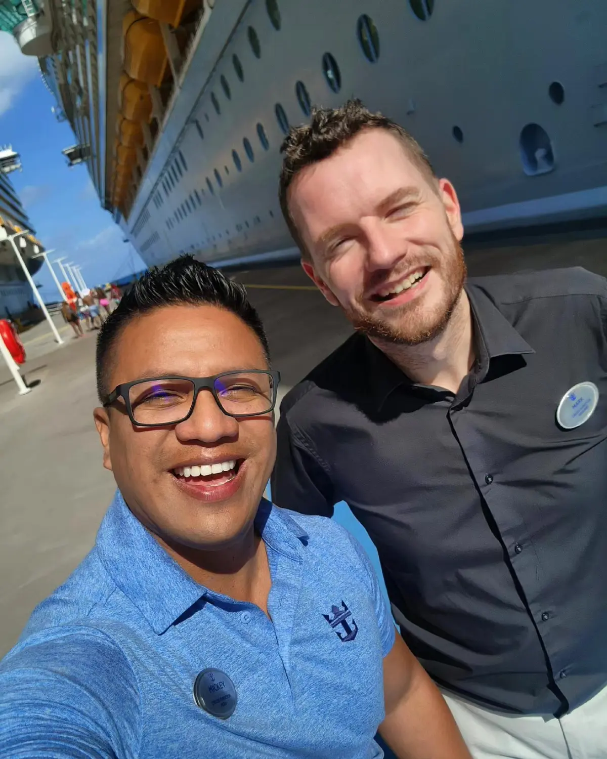 Mark-Rous-Cruise-Director-with-Crew Mark-Rous-Cruise-Director-with-Crew