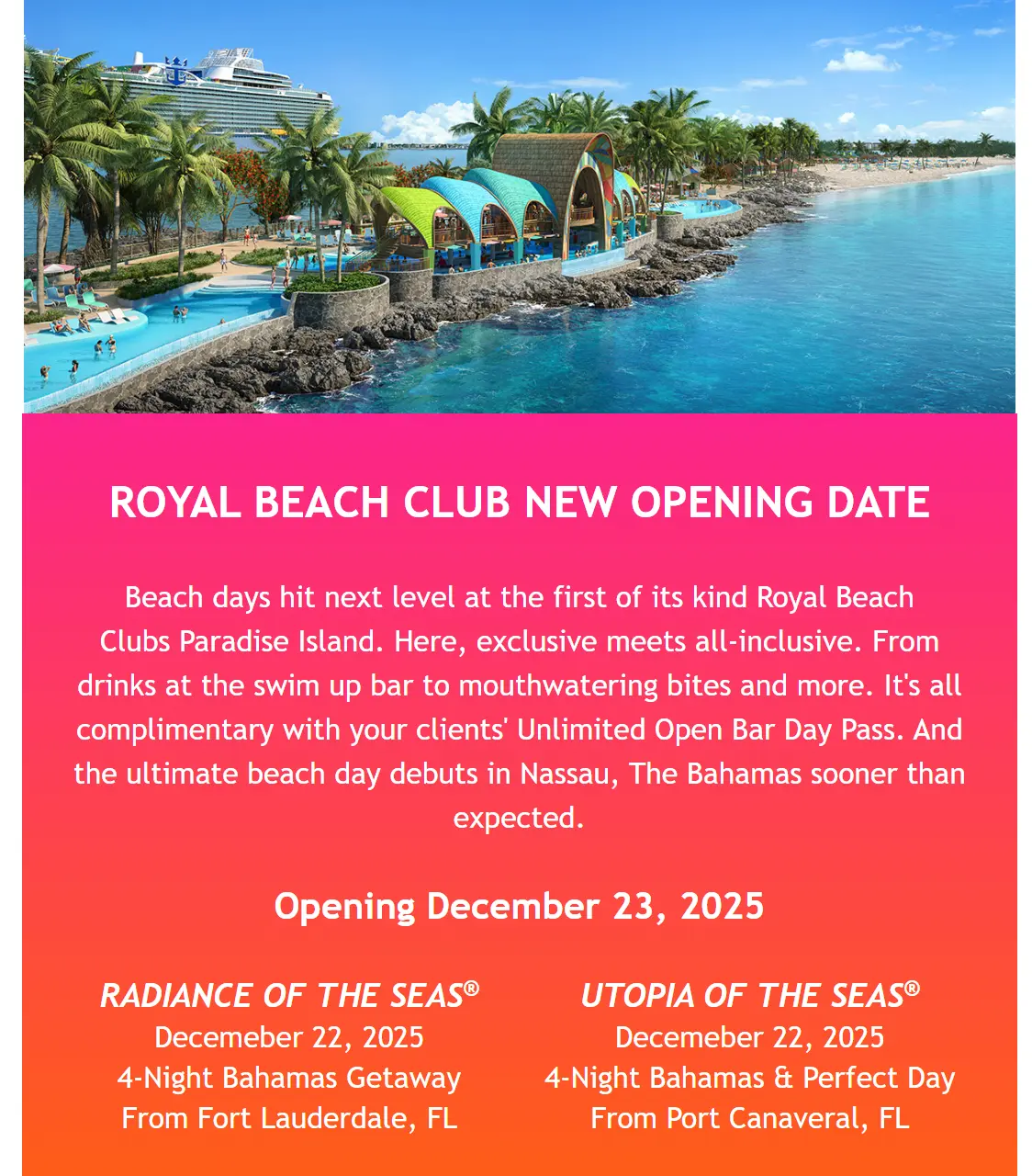 Royal Beach Club opening date Royal Beach Club opening date