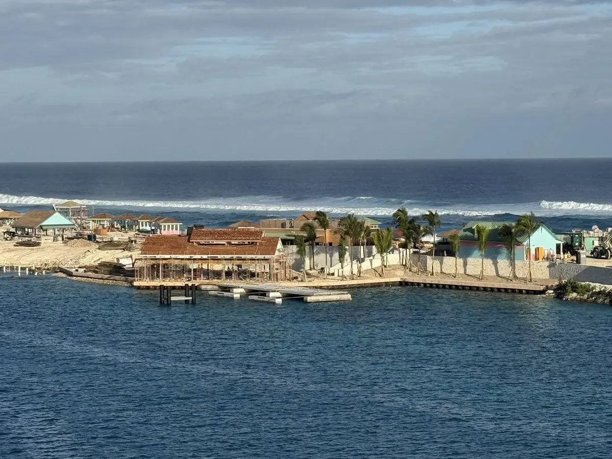 Beach club construction progress