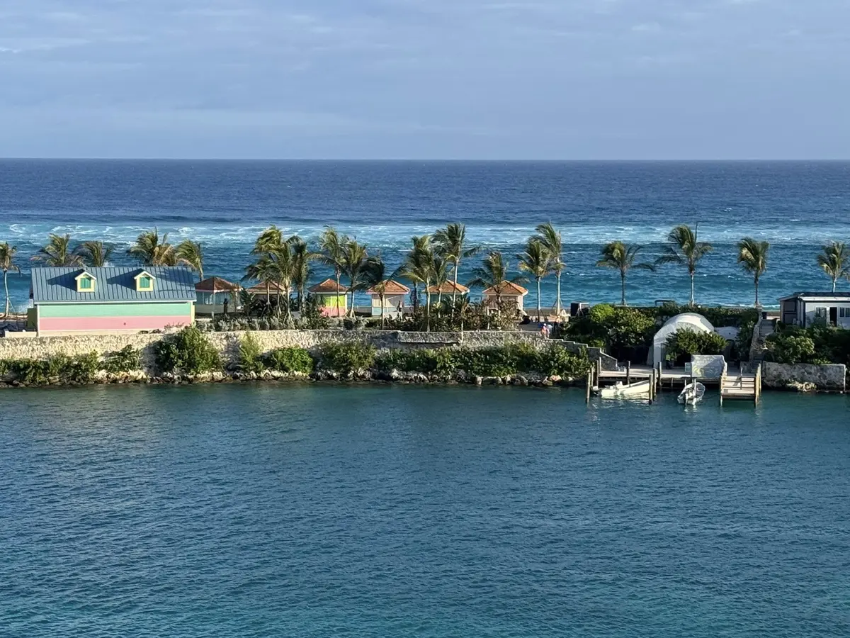 View of beach club under construction