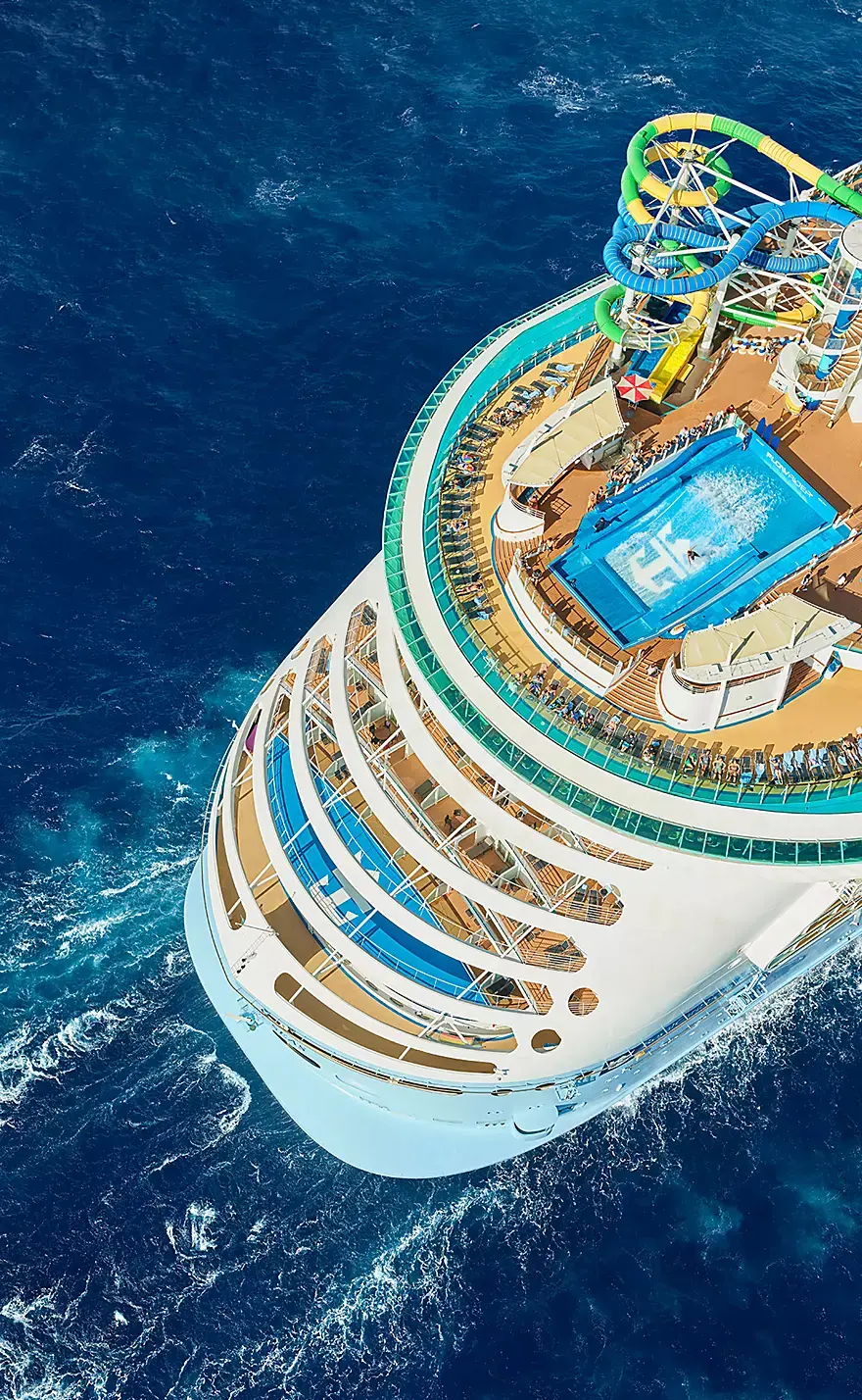 Aerial of Freedom of the Seas