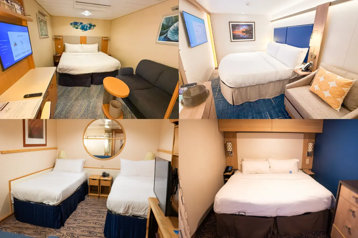 Cover image of four inside cabins in a collage