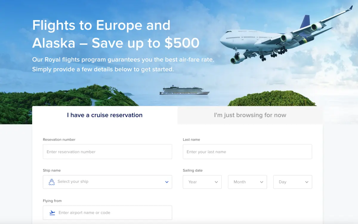 Screenshot of Air2Sea site