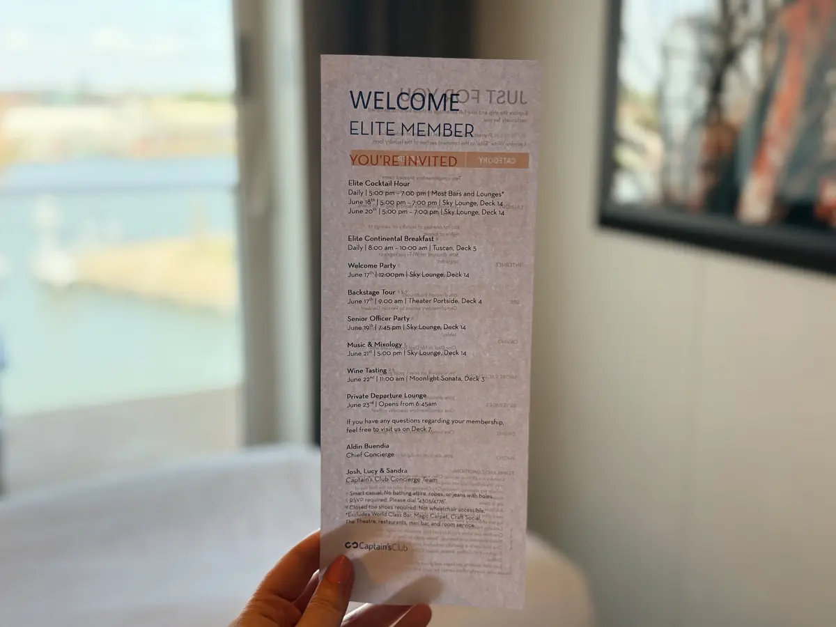 Celebrity Cruises Elite Perks Celebrity Cruises Elite Perks