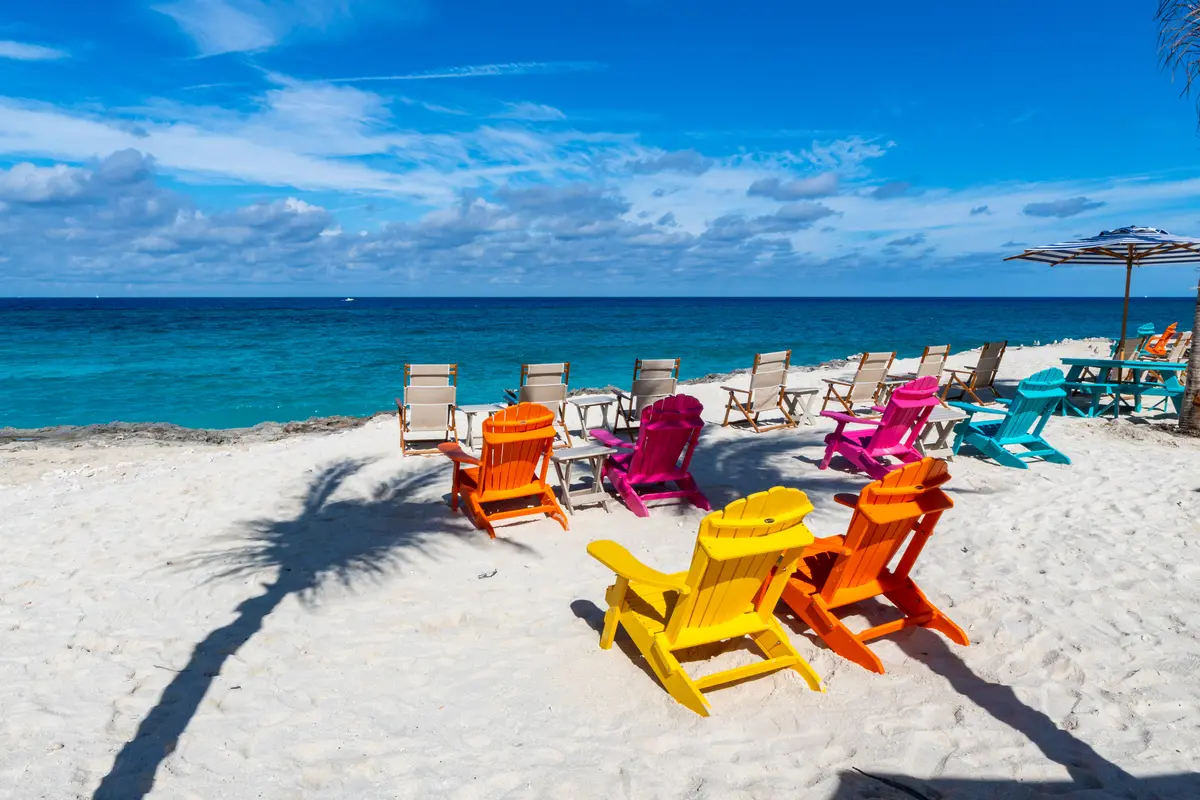 Chairs facing the ocean