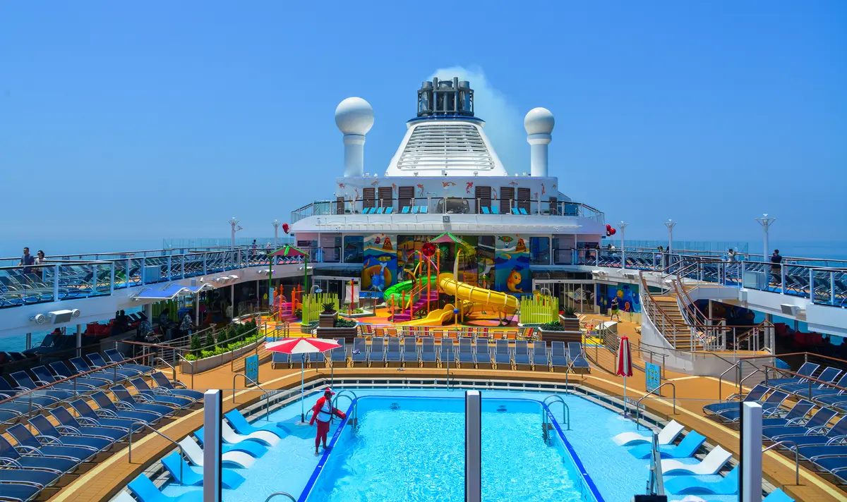Pool deck on Spectrum of the Seas