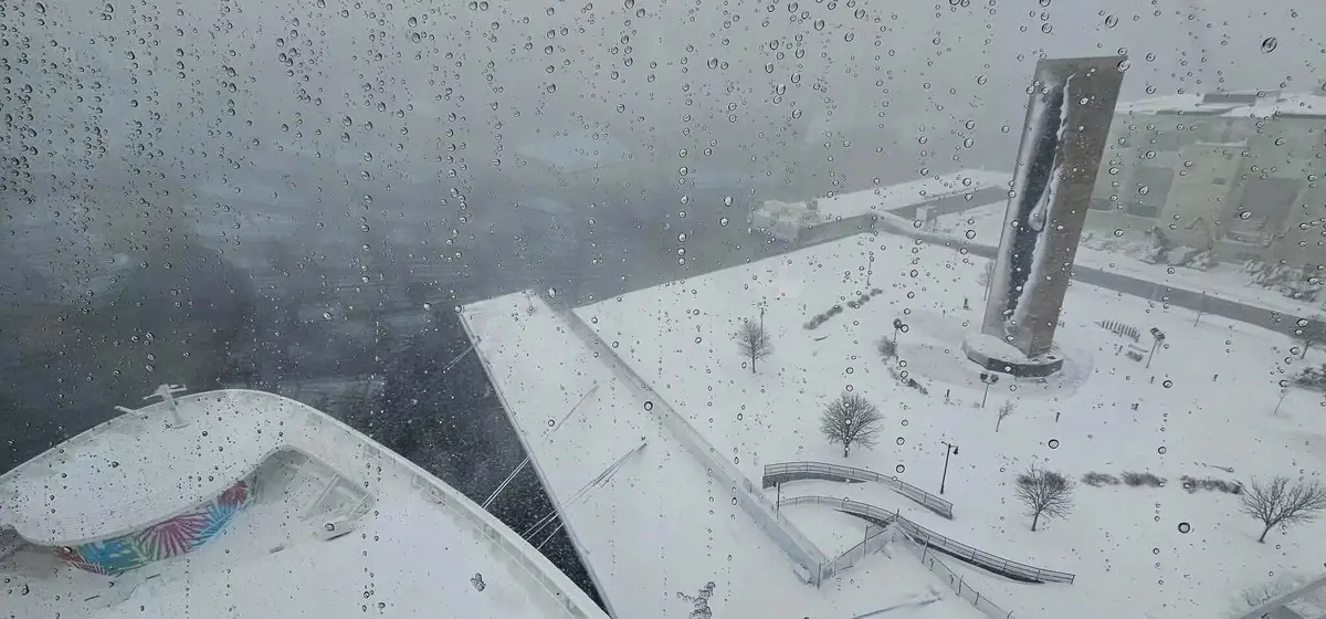 Odyssey of the Seas in the snow Odyssey of the Seas in the snow