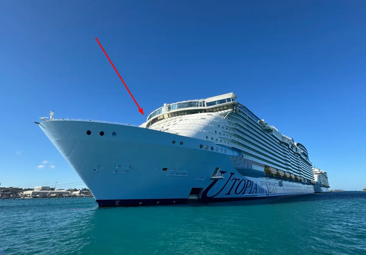 Arrow pointing to room location