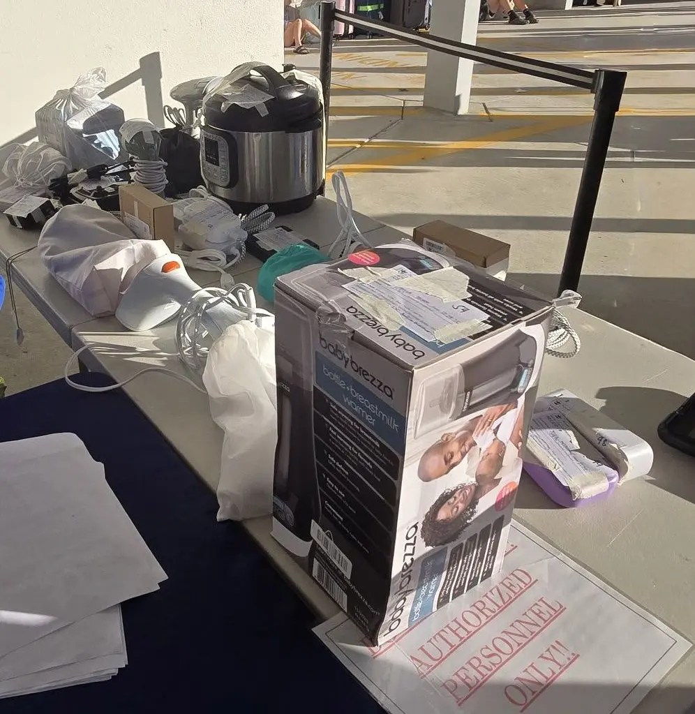 Appliances on confiscated items list