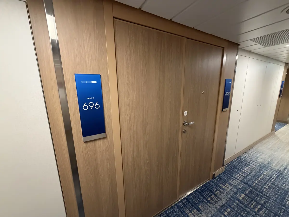 Closed connecting doors