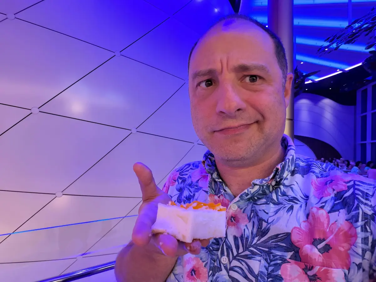 Matt with cheese custard dessert