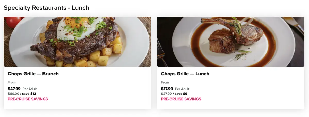 Chops Grille Prices Chops Grille Prices