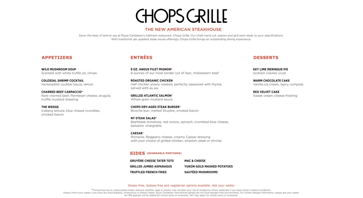 Chops Grille Lunch Menu Chops Grille Lunch Menu