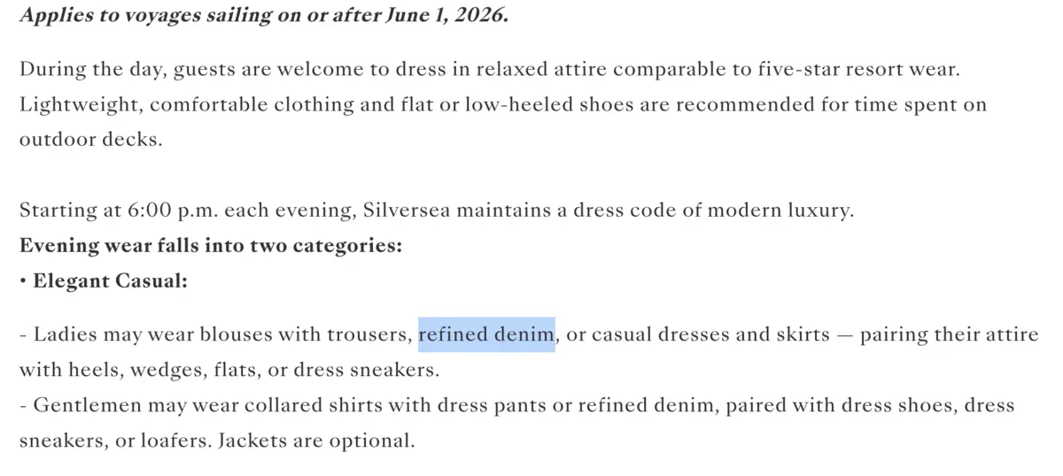 New Silversea Dress Code New Silversea Dress Code